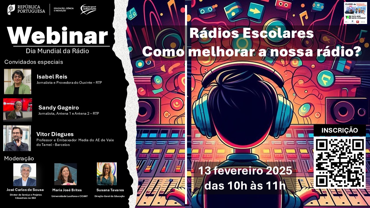 capa webinar Radio Escolar 13 fevereiro